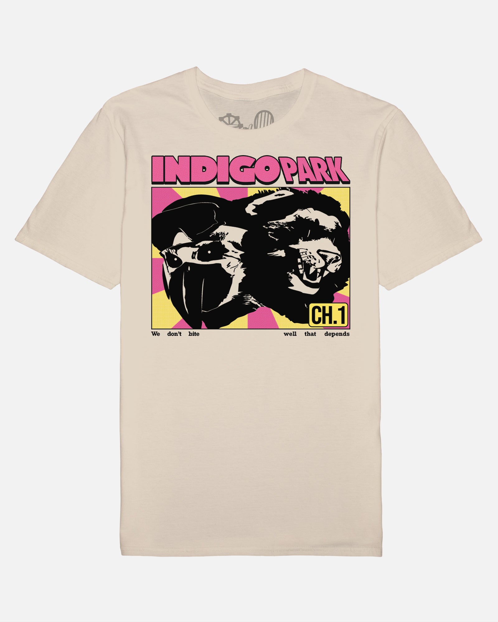 indigo park we don't bite t-shirt